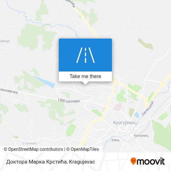 Доктора Марка Крстића map