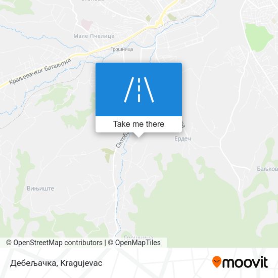 Дебељачка map