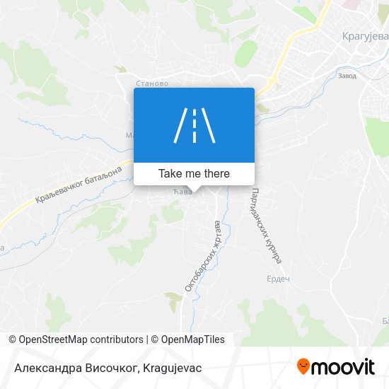 Александра Височког map