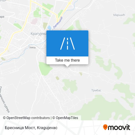 Бресница Мост map