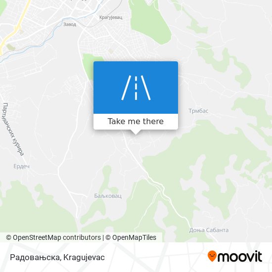 Радовањска map