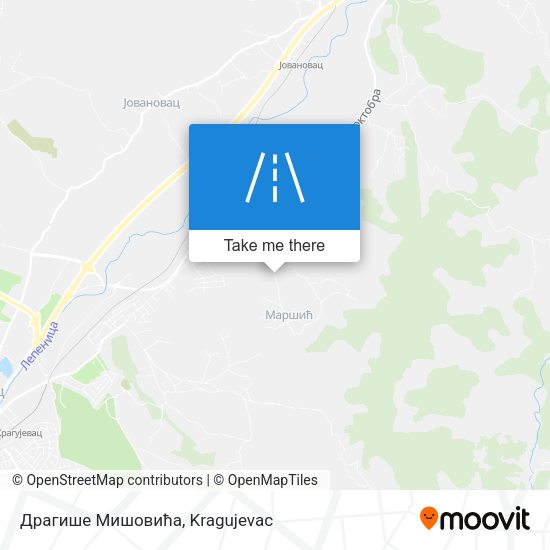Драгише Мишовића map