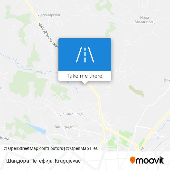 Шандора Петефија map