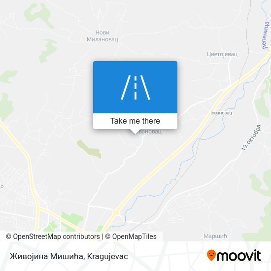 Живојина Мишића map