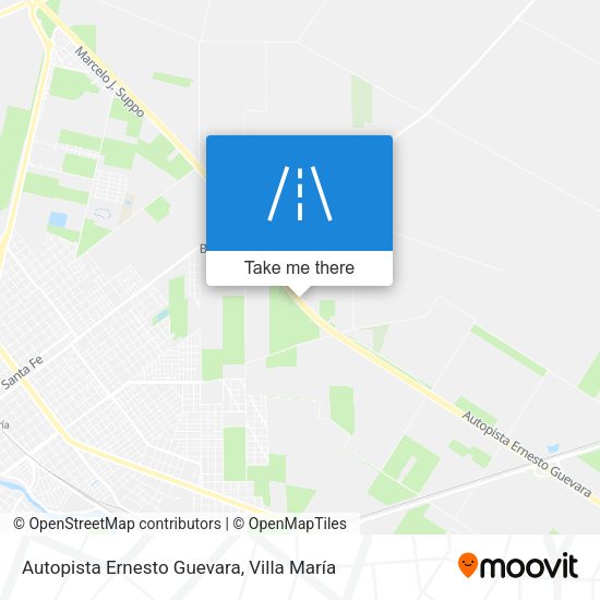 Autopista Ernesto Guevara map