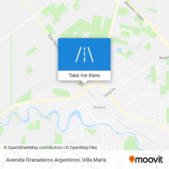 Mapa de Avenida Granaderos Argentinos