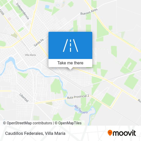 Caudillos Federales map