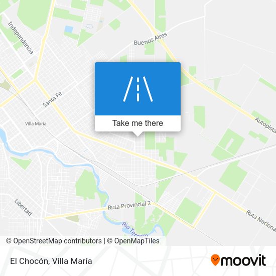 El Chocón map