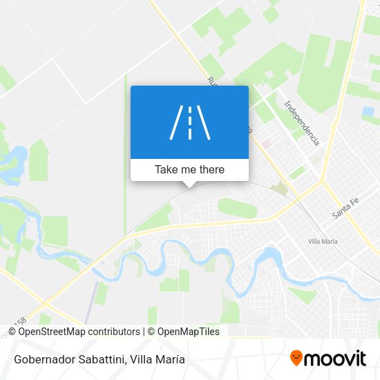 Mapa de Gobernador Sabattini