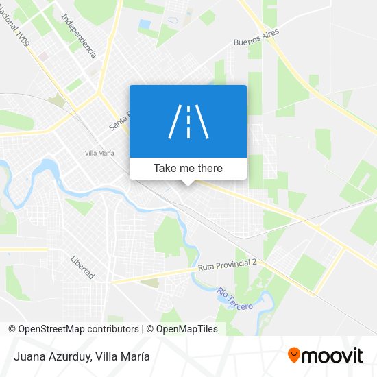 Juana Azurduy map