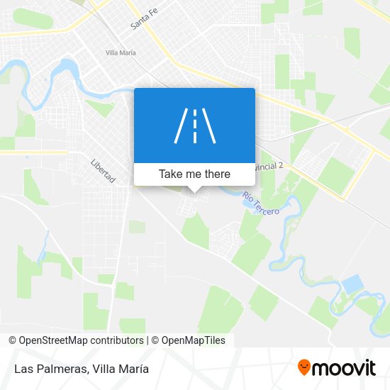 Las Palmeras map