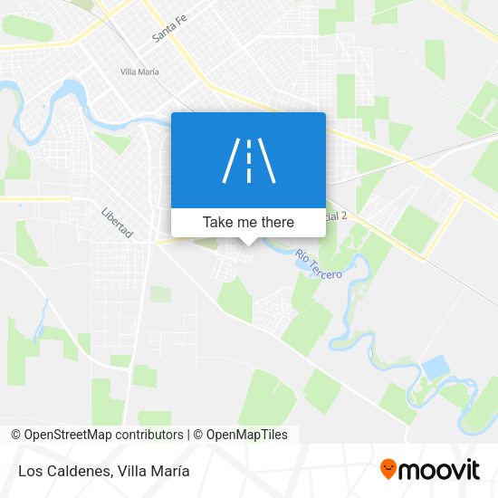 Los Caldenes map