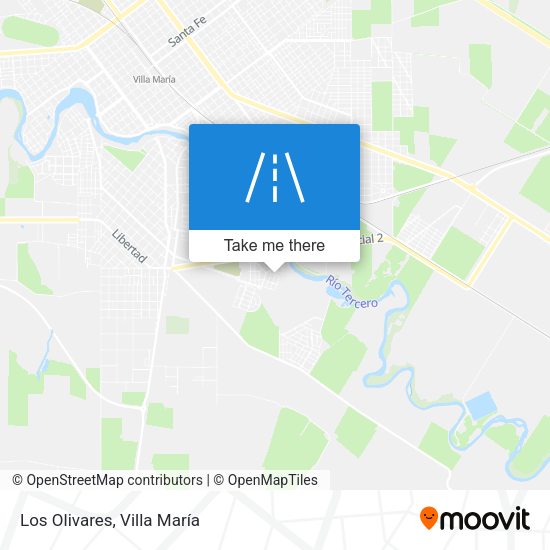 Los Olivares map