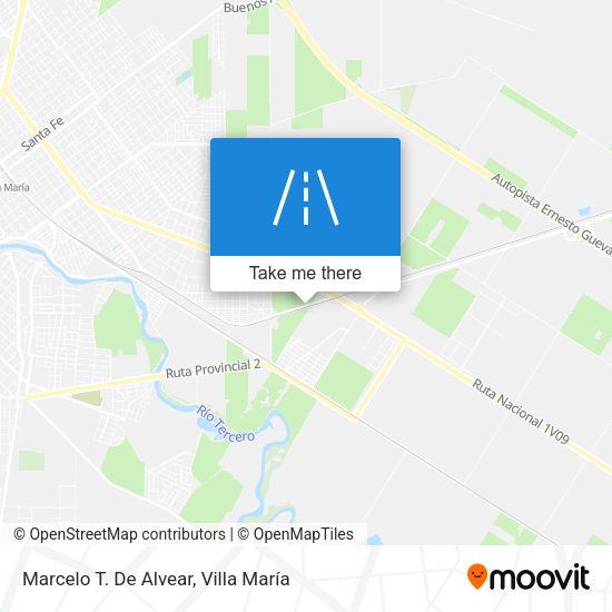 Marcelo T. De Alvear map