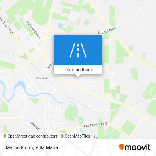 Martín Fierro map
