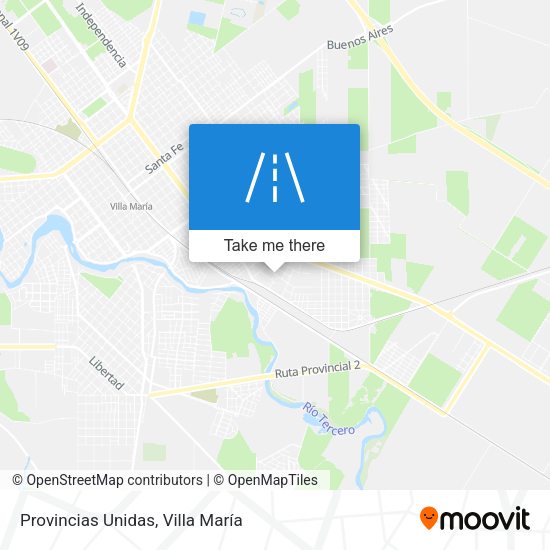 Mapa de Provincias Unidas