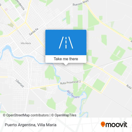 Puerto Argentina map