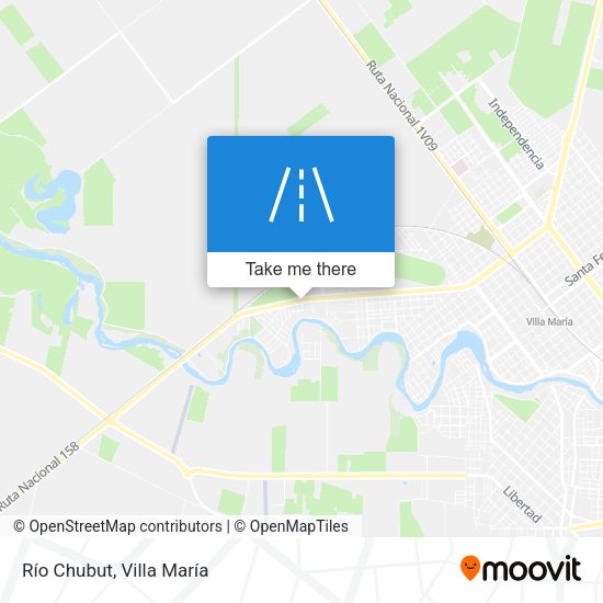 Río Chubut map