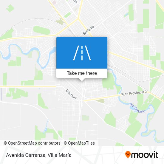 Avenida Carranza map