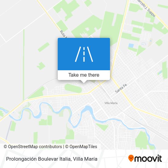 Prolongación Boulevar Italia map