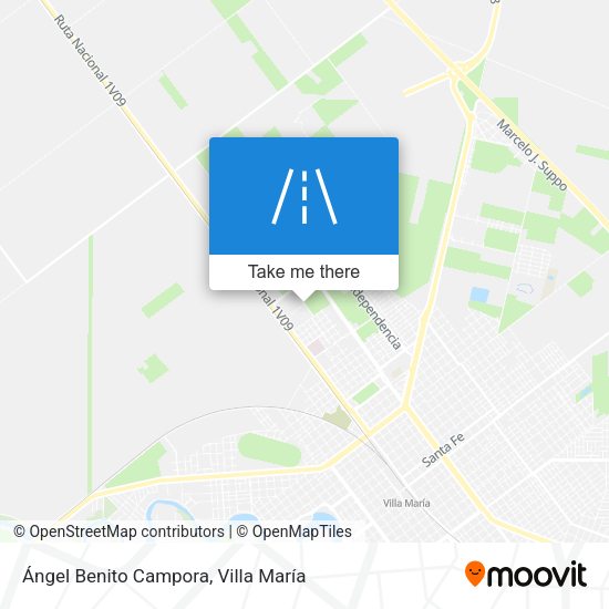 Ángel Benito Campora map
