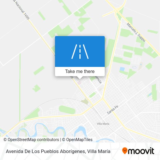 Avenida De Los Pueblos Aborígenes map