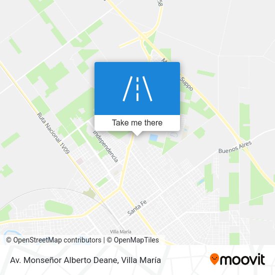 Mapa de Av. Monseñor Alberto Deane