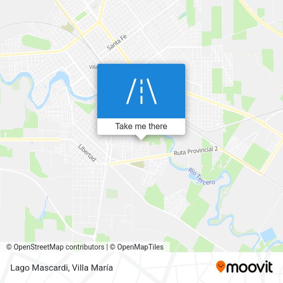 Lago Mascardi map