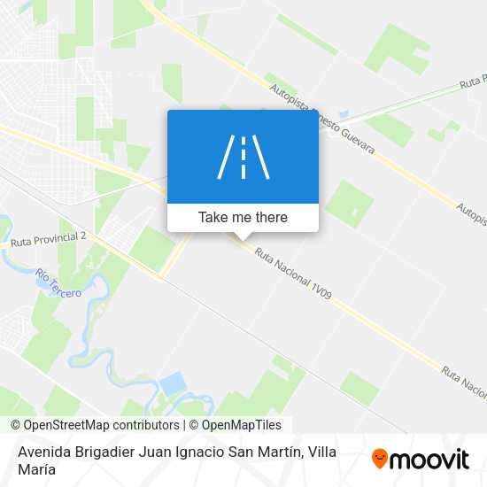 Mapa de Avenida Brigadier Juan Ignacio San Martín