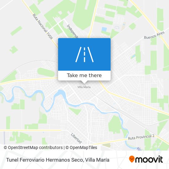 Mapa de Tunel Ferroviario Hermanos Seco