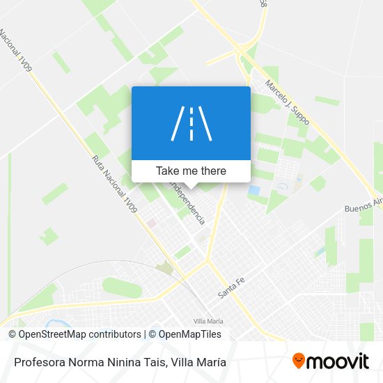 Profesora Norma Ninina Tais map