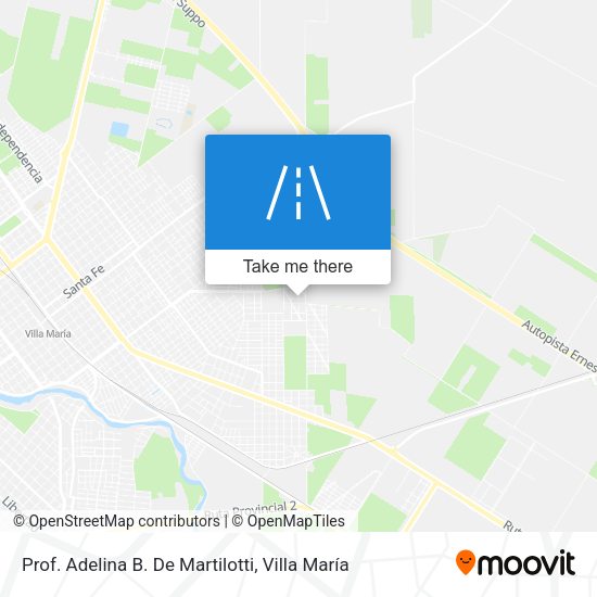 Prof. Adelina B. De Martilotti map