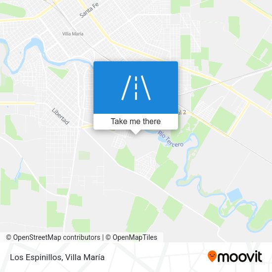 Los Espinillos map