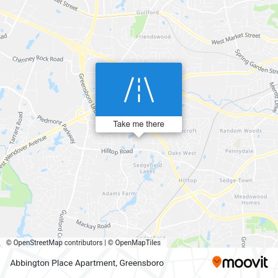 Mapa de Abbington Place Apartment