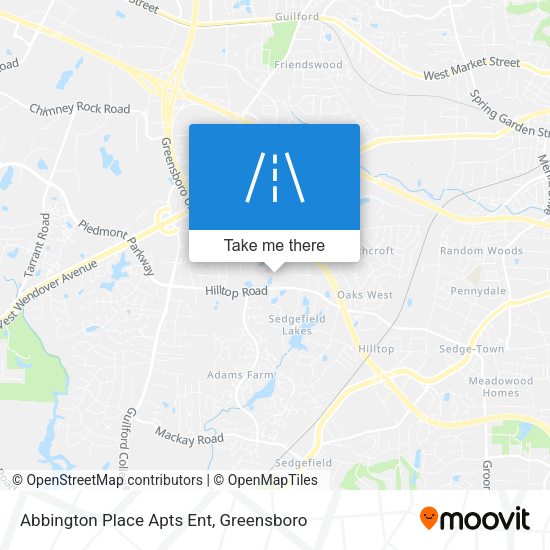 Mapa de Abbington Place Apts Ent