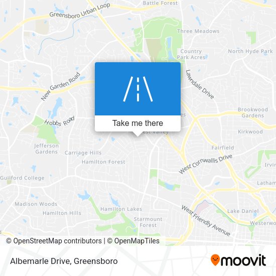 Albemarle Drive map