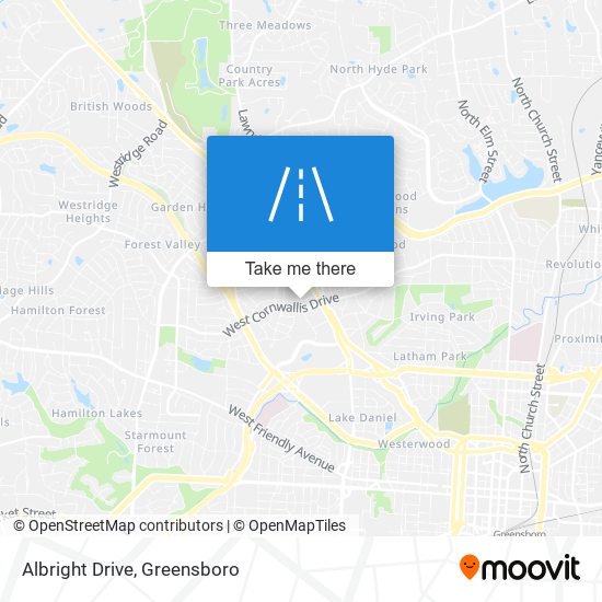 Albright Drive map