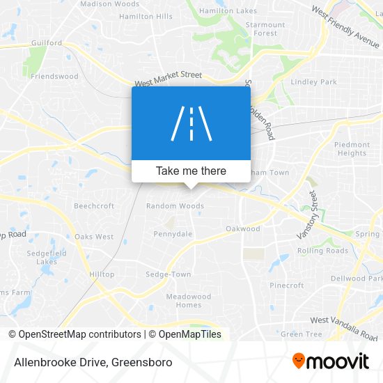 Mapa de Allenbrooke Drive