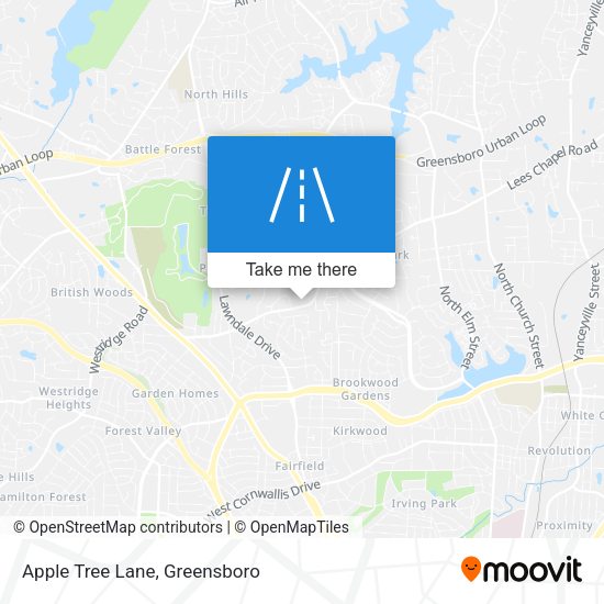 Apple Tree Lane map