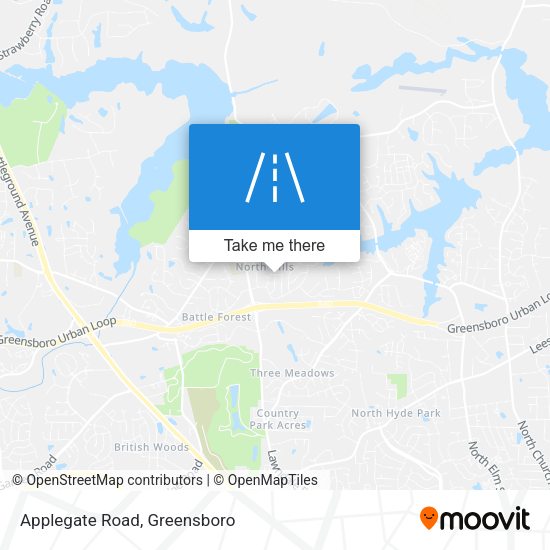 Mapa de Applegate Road