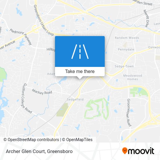 Archer Glen Court map