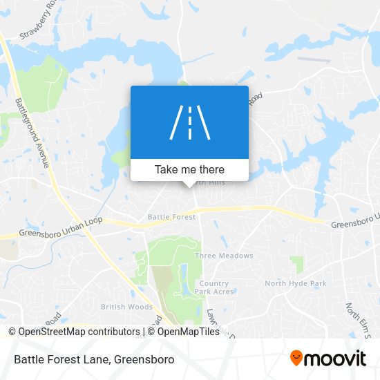 Battle Forest Lane map