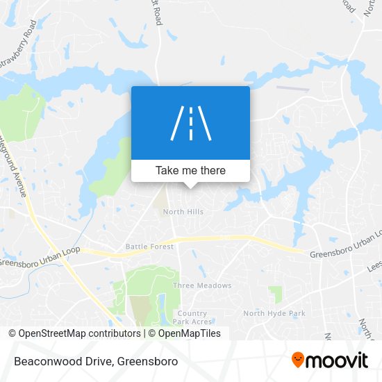 Beaconwood Drive map