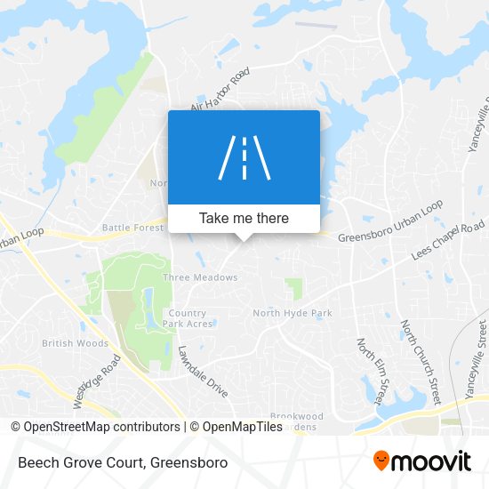 Beech Grove Court map