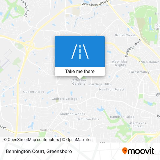 Mapa de Bennington Court