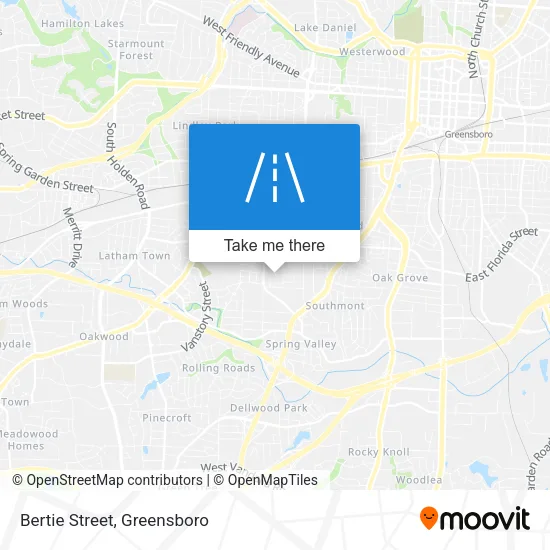 Mapa de Bertie Street