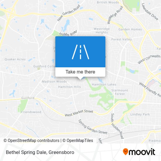 Bethel Spring Dale map