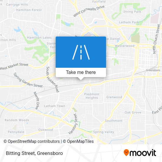 Mapa de Bitting Street