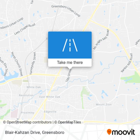 Blair-Kahzan Drive map