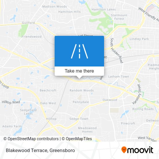 Blakewood Terrace map
